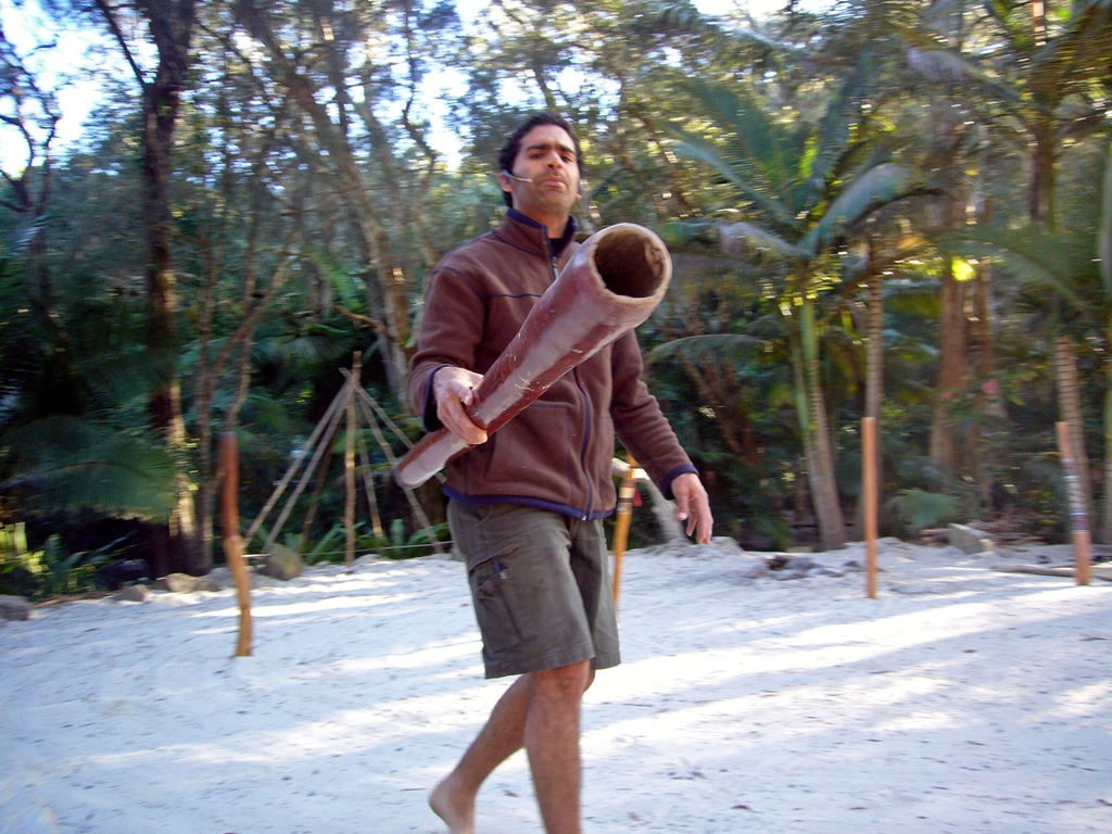 Musician with Didgeridoo